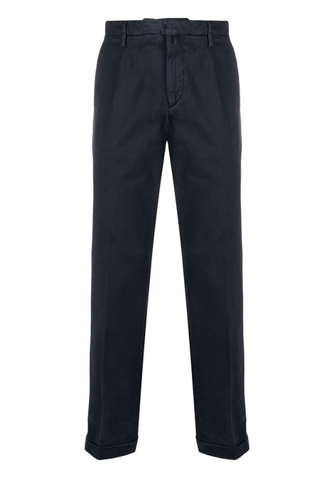 Blue pleated straight-leg trousers Briglia 1949 - men